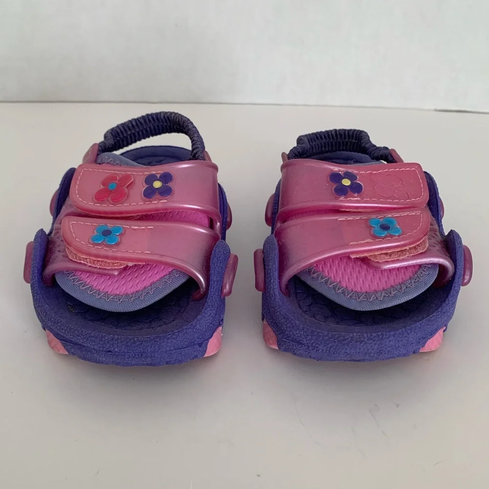 Keds Kids Water Shoes Sandals Baby Girls Size 5/6 Purple Pink Adjustable Straps